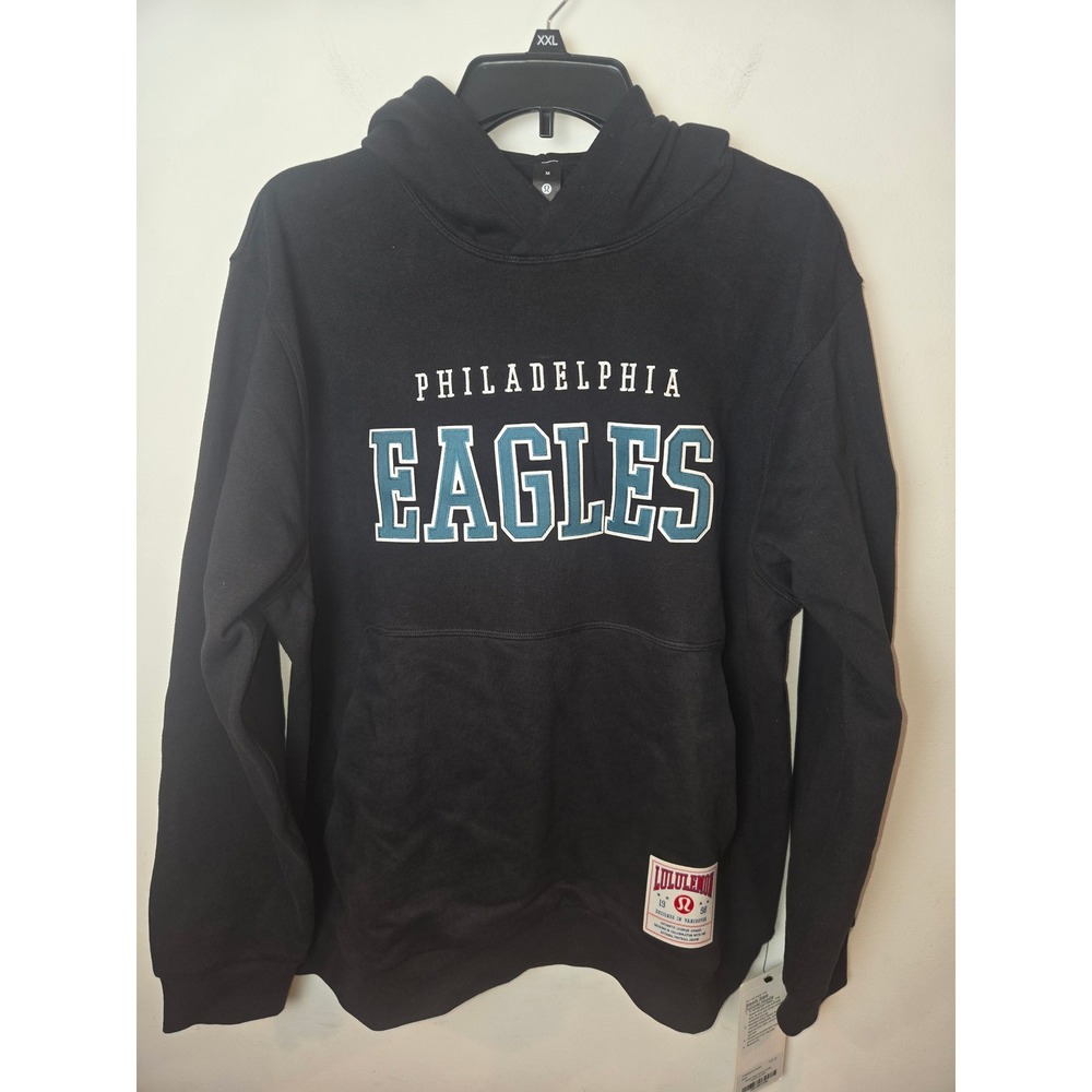 Lululemon NFL Philadelphia Eagles Steady State Pullover Hoodie Black Mens Medium